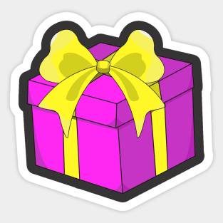 pink gift Sticker